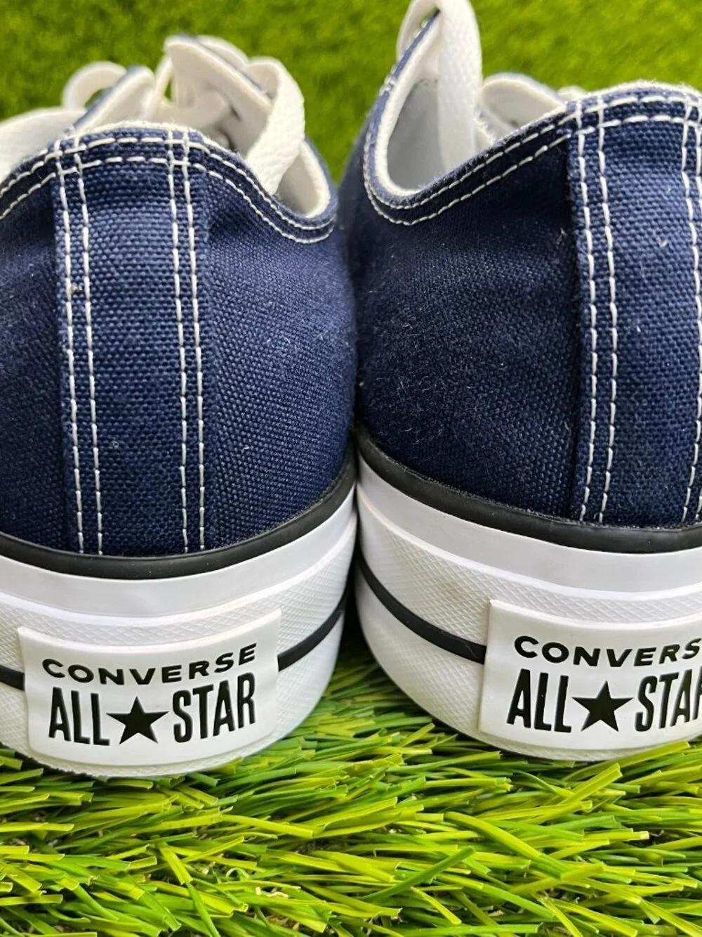 Converse All Star Lift Low Mens Size 8.5 Navy White Athletic Skate Shoes Sneaker - Picture 6 of 10